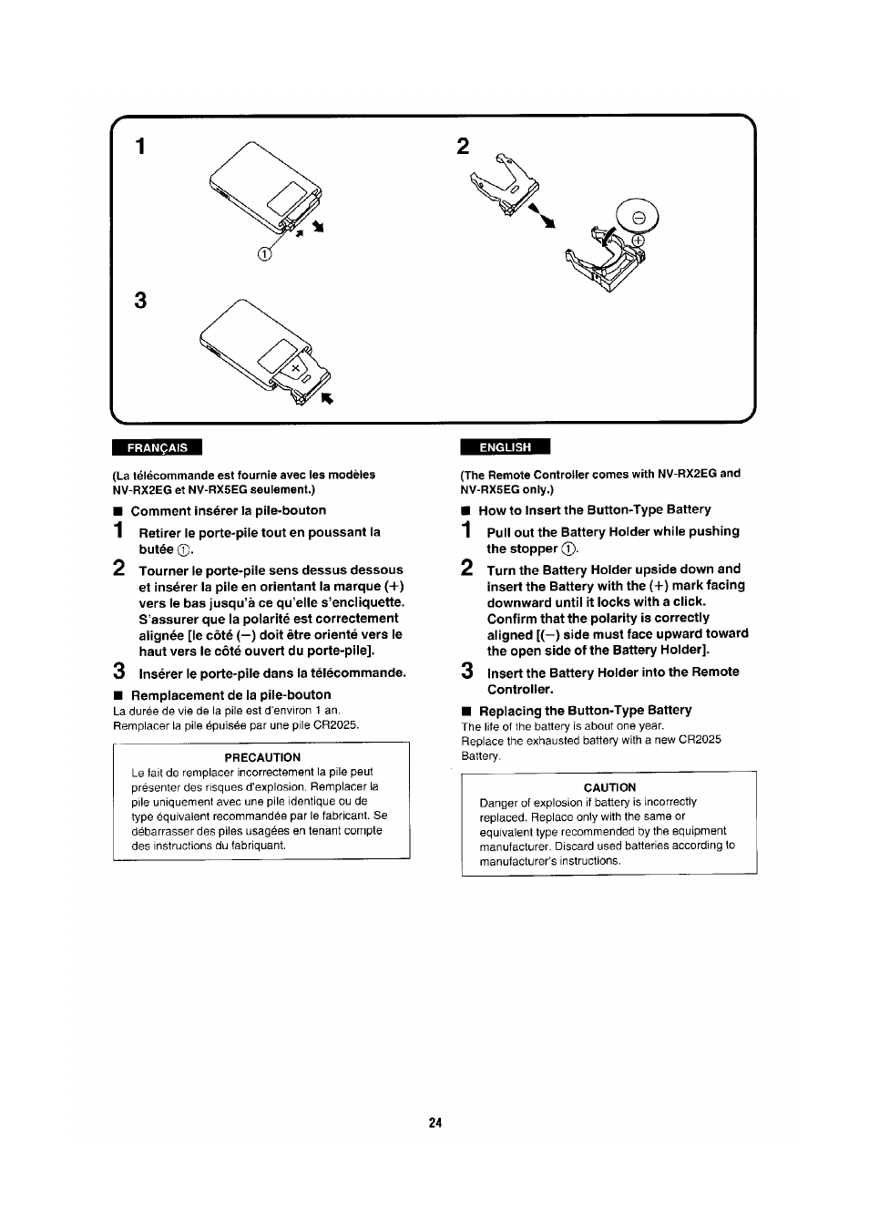 Panasonic NV-RX1-2-5 User Manual | Page 20 / 113