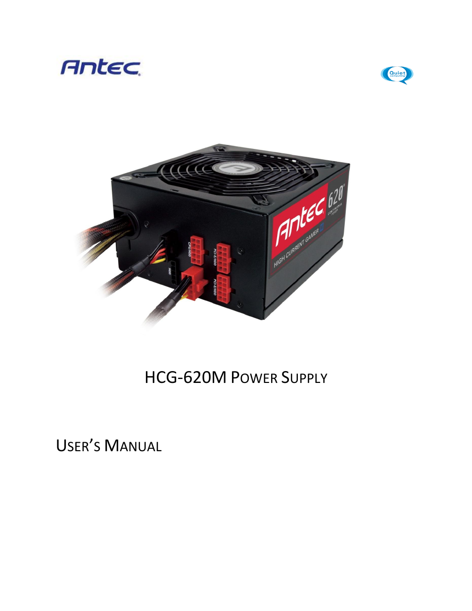 Antec HCG M SERIES HCG-620M User Manual | 8 pages