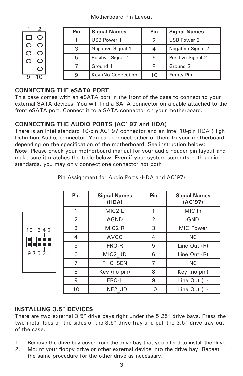 Antec Sonata III 500 User Manual | Page 4 / 7