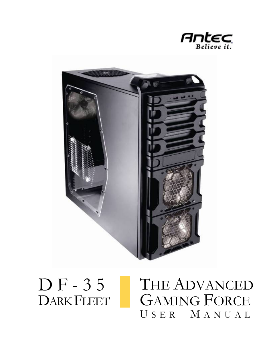 Antec DARK FLEET DF-35 User Manual | 33 pages