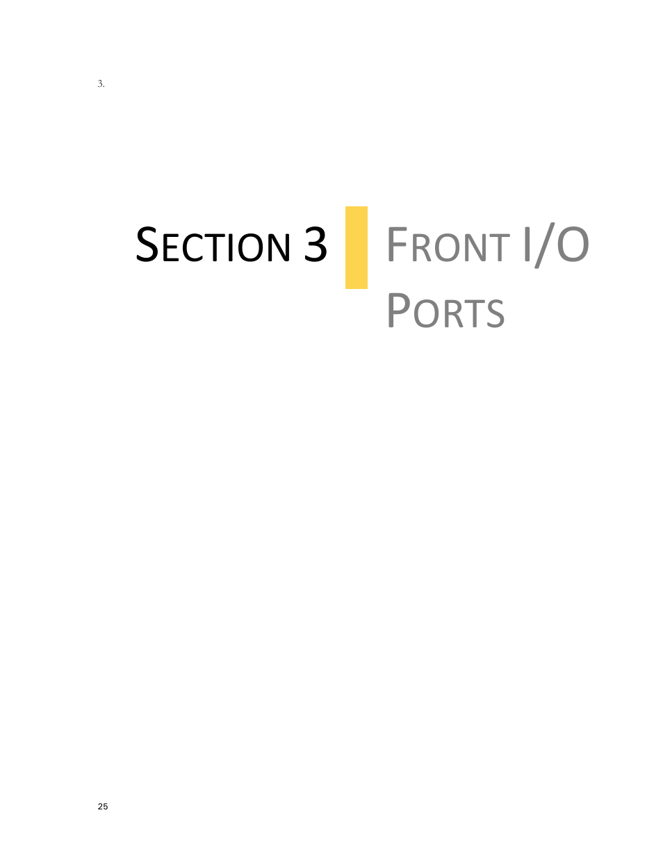 I/o p, Ront, Orts | Ection | Antec DARK FLEET DF-35 User Manual | Page 25 / 33