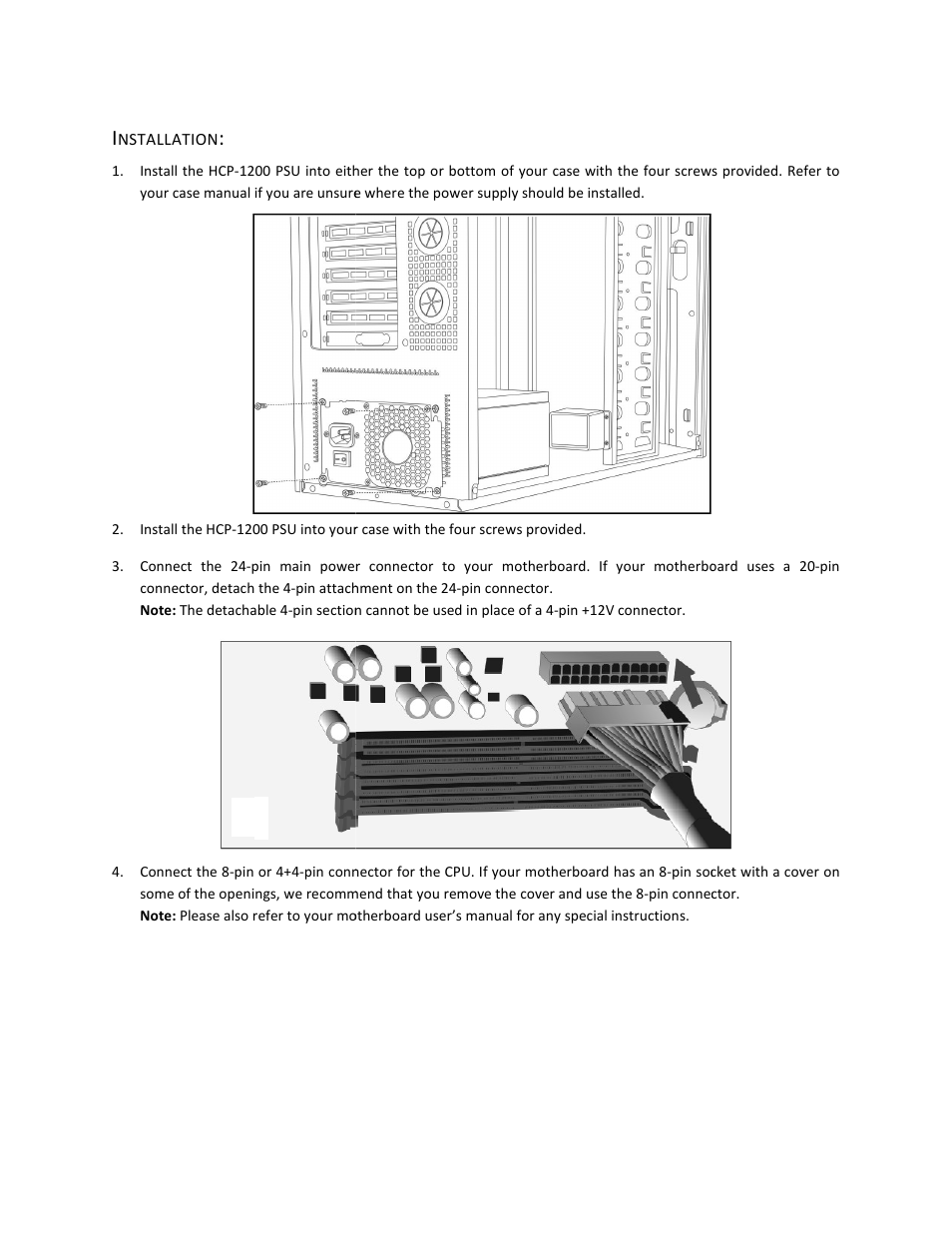 Antec HCP-1200 User Manual | Page 6 / 9