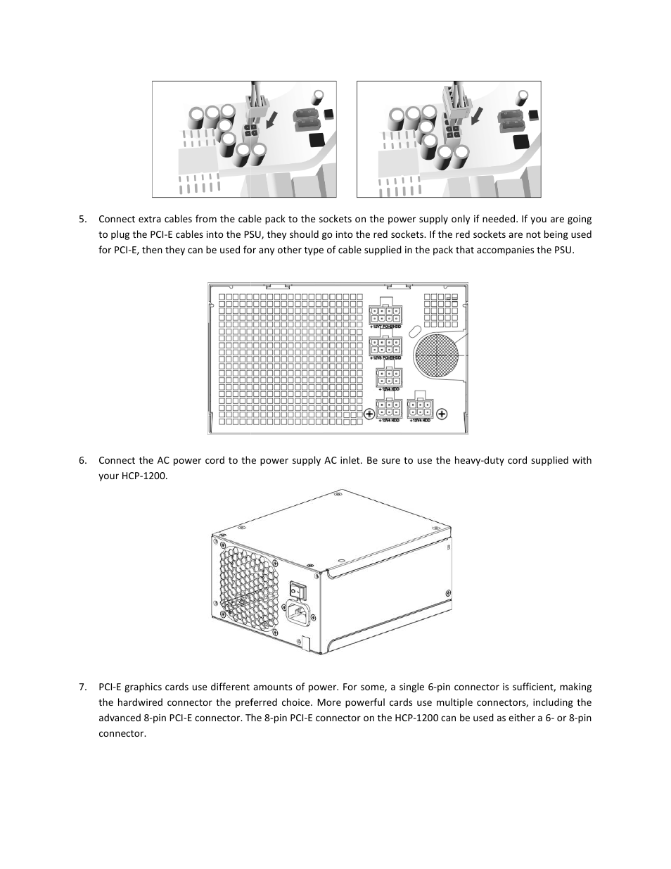 Antec HCP-1200 User Manual | Page 7 / 9