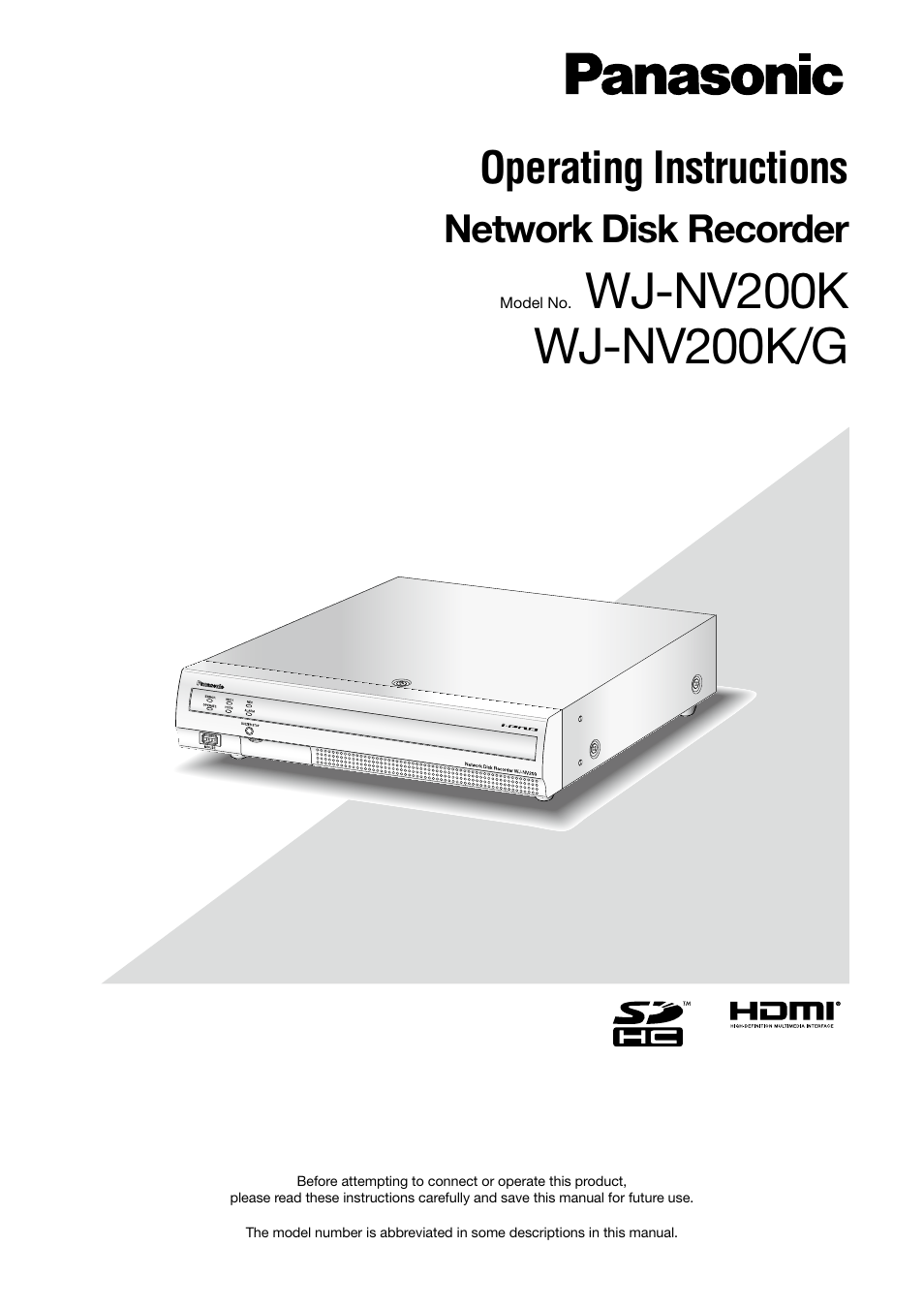 Panasonic WJ-NV200 - User Manual | 97 pages