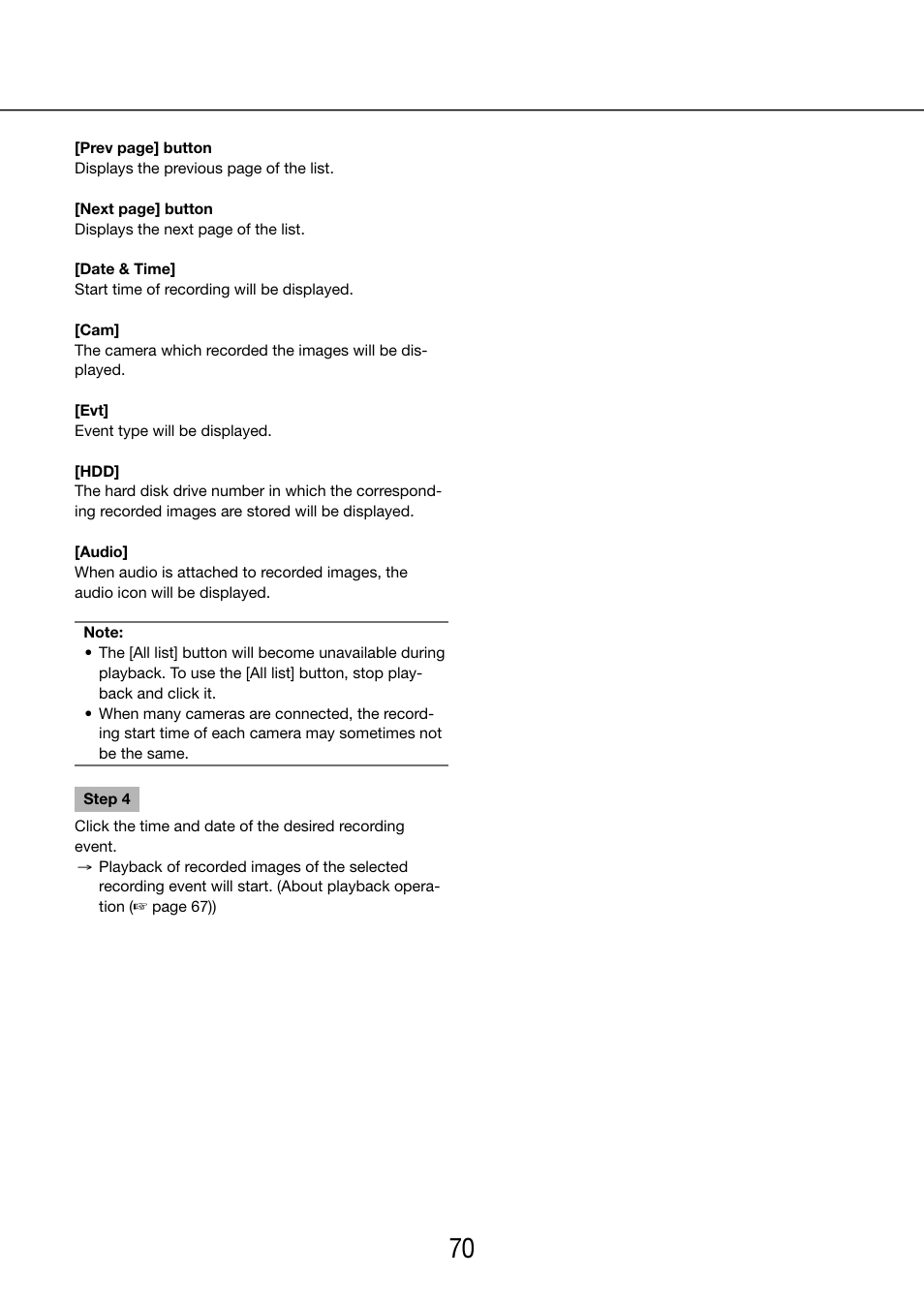 Panasonic WJ-NV200 - User Manual | Page 70 / 97
