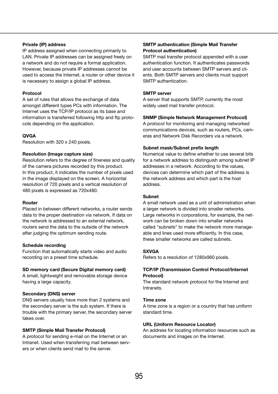 Panasonic WJ-NV200 - User Manual | Page 95 / 97