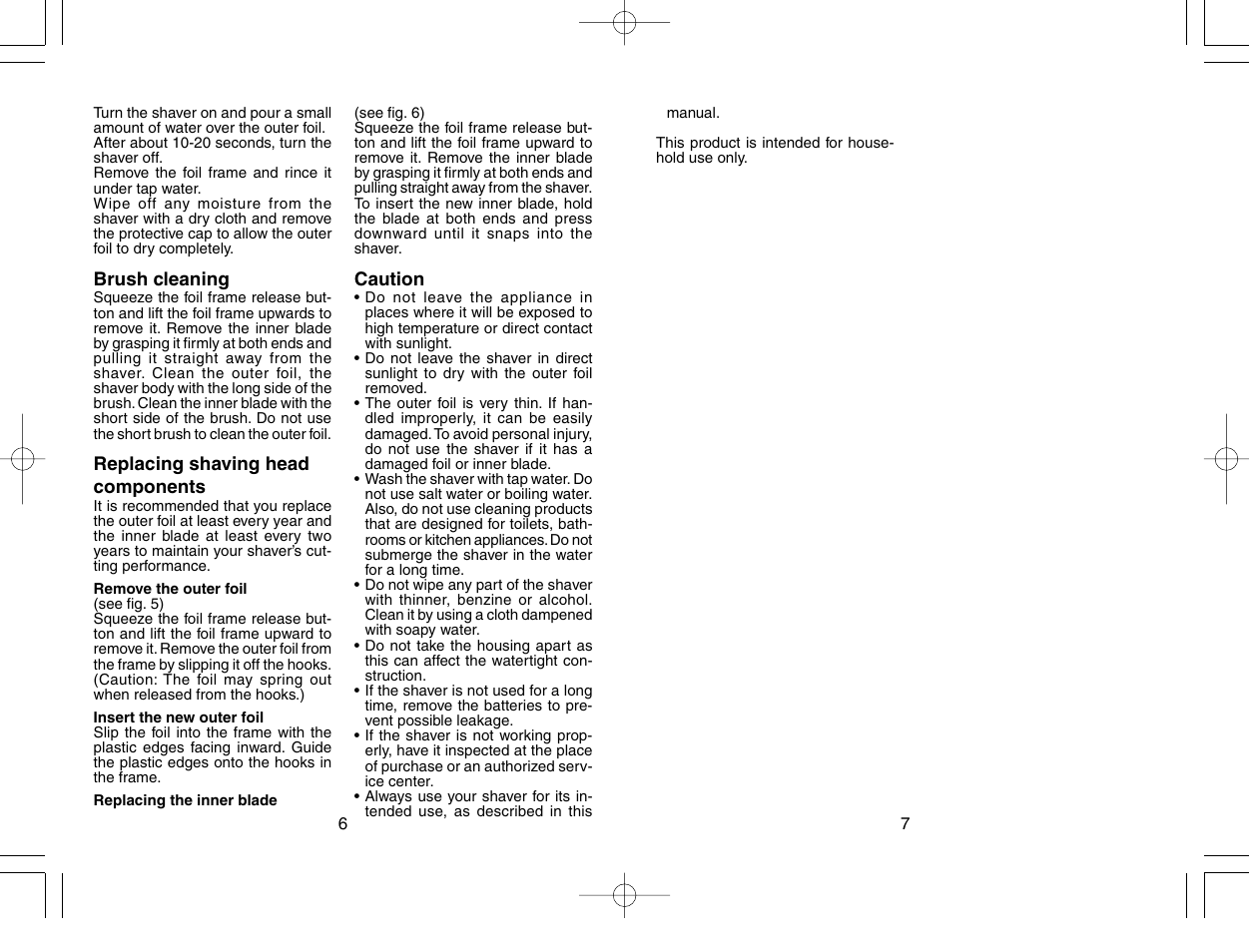 Panasonic ES3830 User Manual | Page 5 / 30