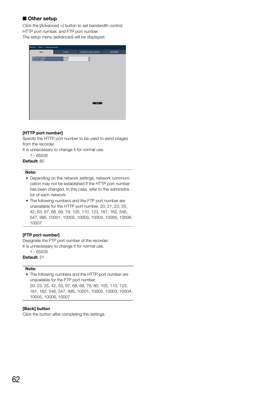 Panasonic WJ-NV200 - User Manual | Page 62 / 94