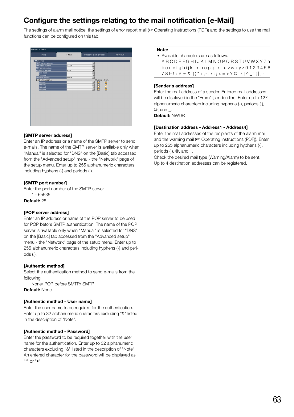 Panasonic WJ-NV200 - User Manual | Page 63 / 94