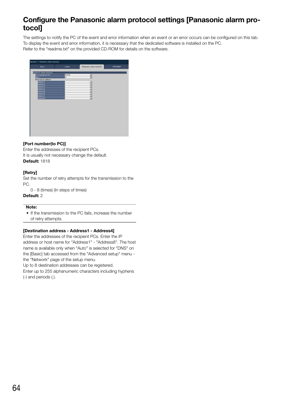 Panasonic WJ-NV200 - User Manual | Page 64 / 94