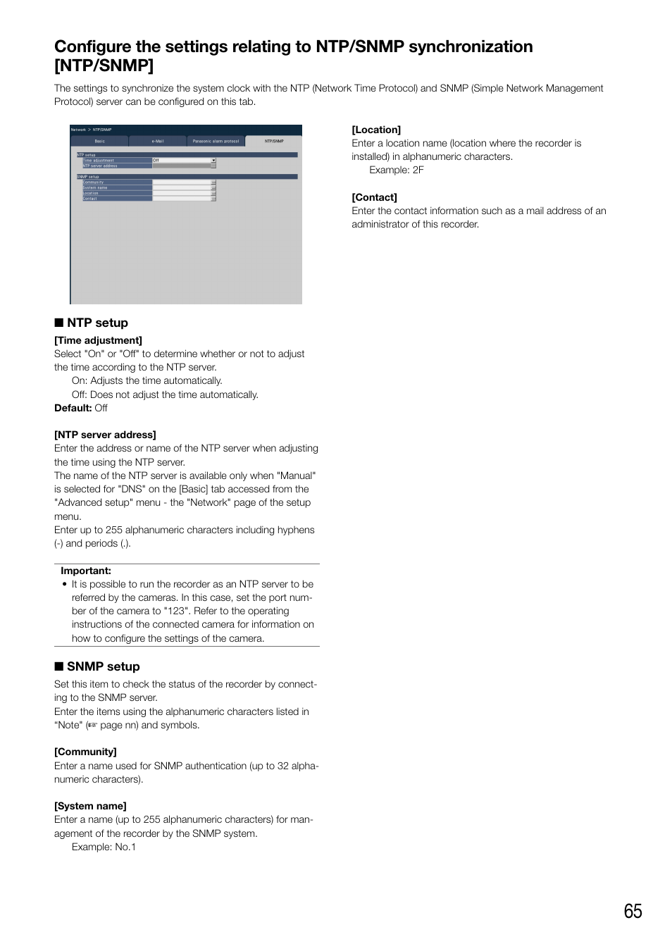 Panasonic WJ-NV200 - User Manual | Page 65 / 94