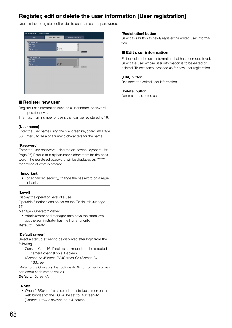 Panasonic WJ-NV200 - User Manual | Page 68 / 94