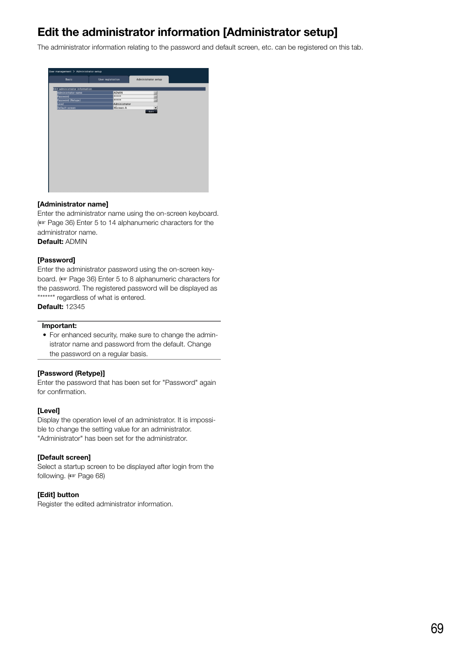 Panasonic WJ-NV200 - User Manual | Page 69 / 94