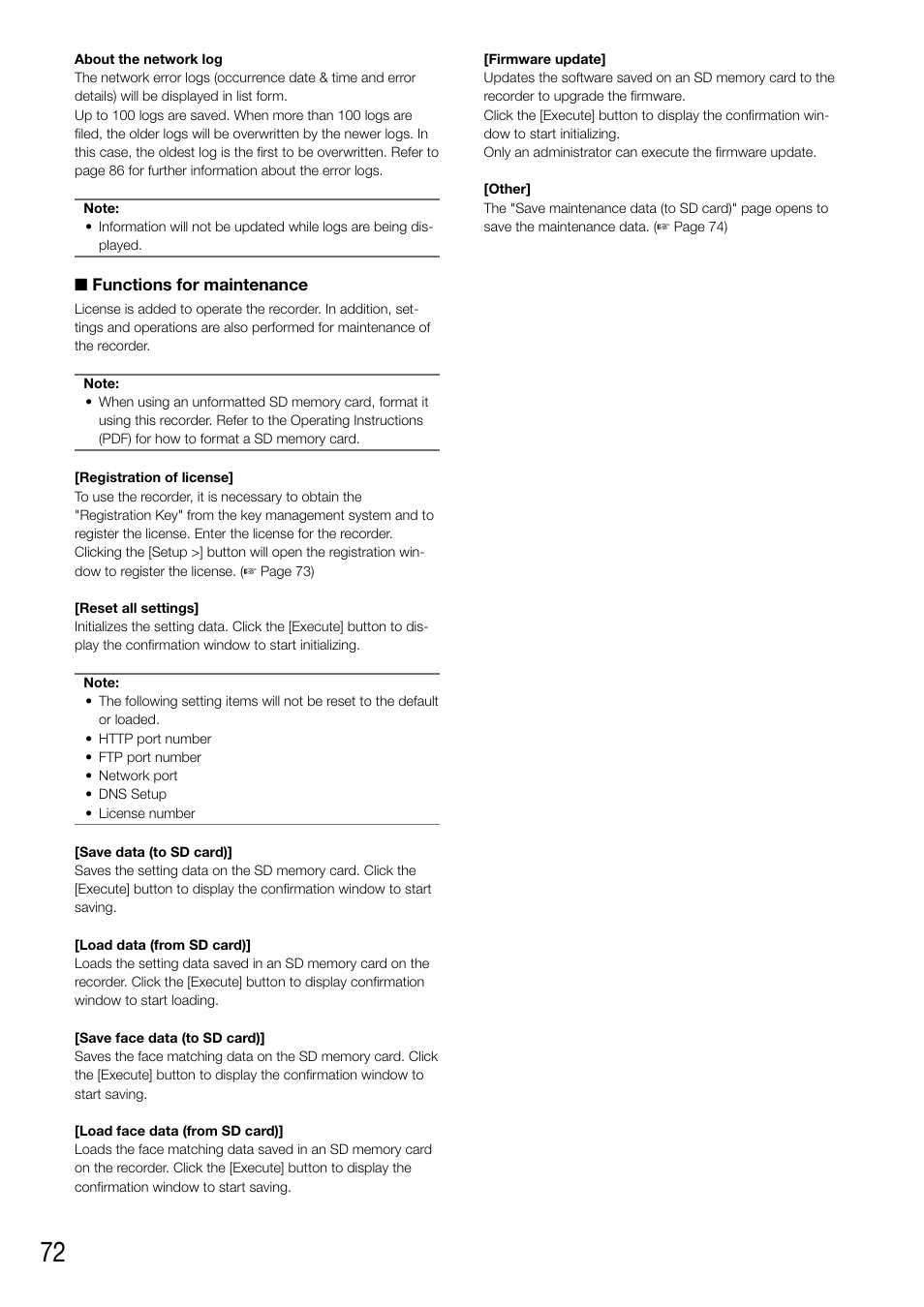 Panasonic WJ-NV200 - User Manual | Page 72 / 94