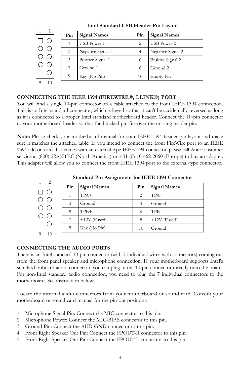 Antec Performance TX1050B User Manual | Page 4 / 8