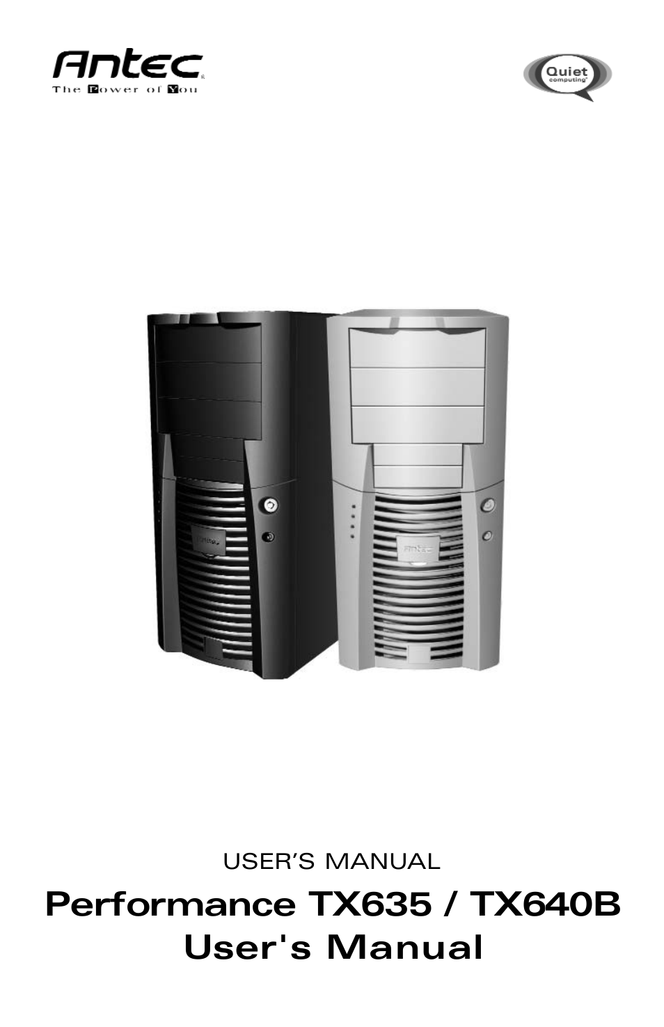 Antec Performance TX635 User Manual | 8 pages