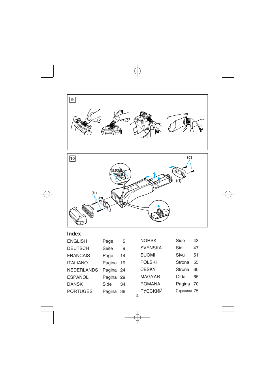 Panasonic ES7017 User Manual | Page 4 / 81