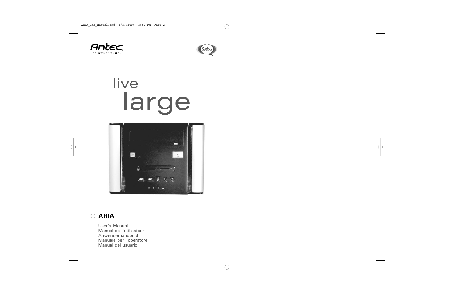 Antec AR300 User Manual | 4 pages