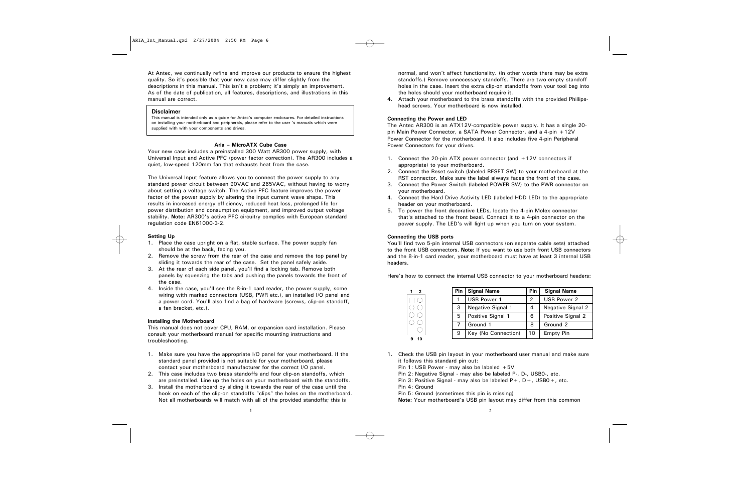 Antec AR300 User Manual | Page 2 / 4