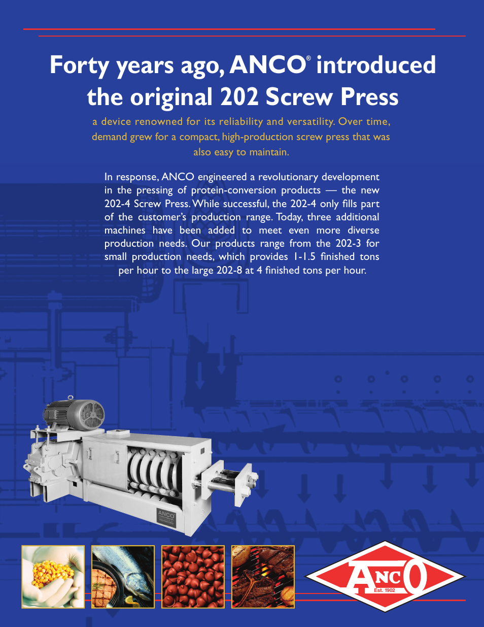 Anco Eaglin Screw Press 202 EN User Manual | 4 pages