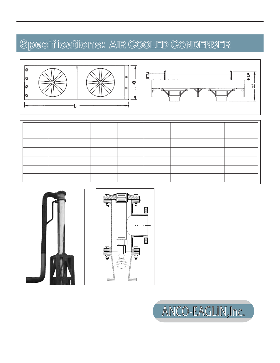 Anco Eaglin A-E Condensing Equipment User Manual | Page 2 / 2