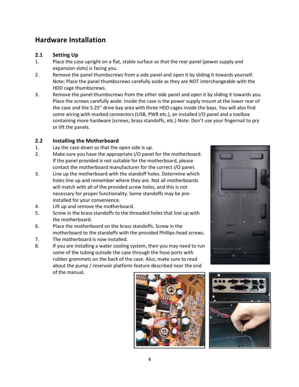Hardware installation | Antec TWELVE HUNDRED V3 User Manual | Page 5 / 14