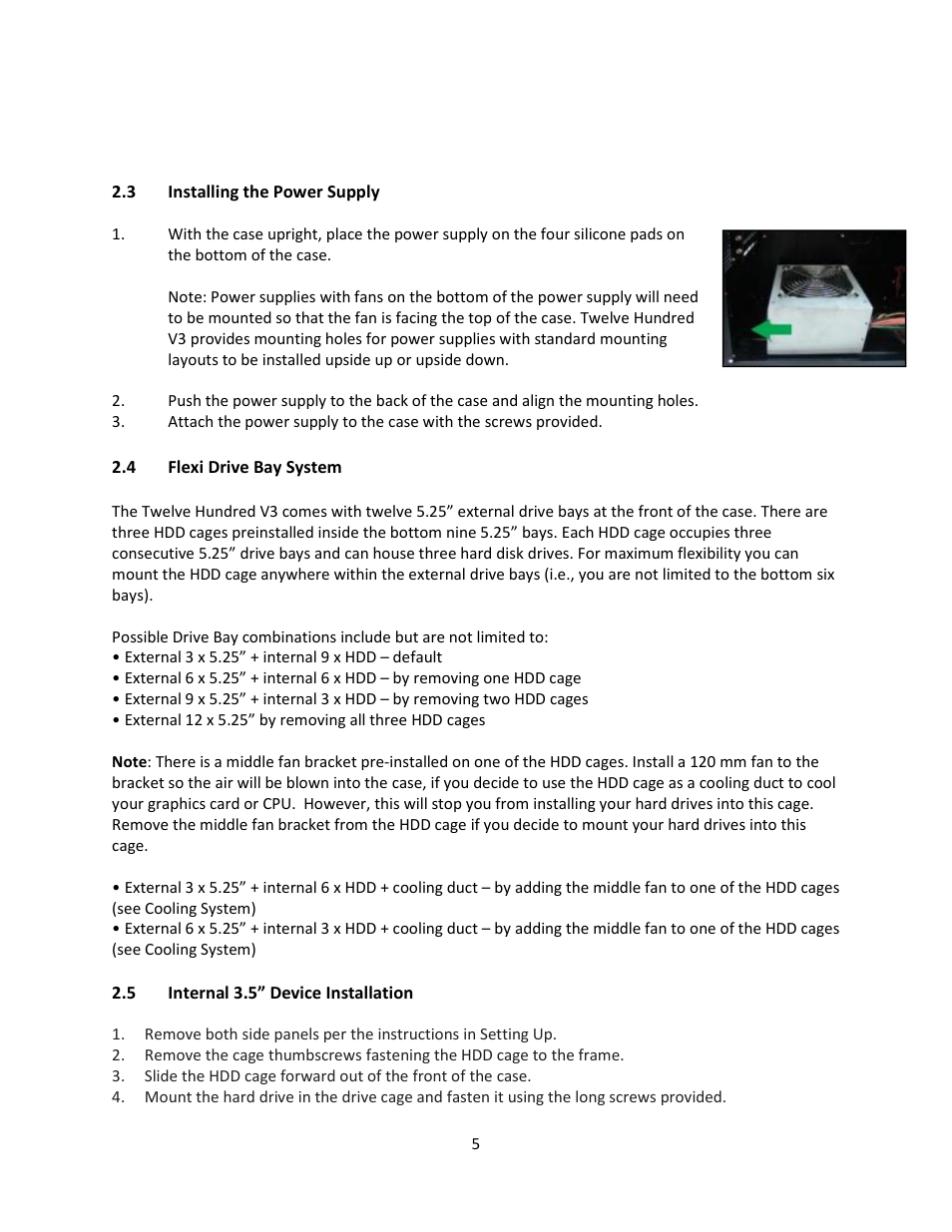 Antec TWELVE HUNDRED V3 User Manual | Page 6 / 14