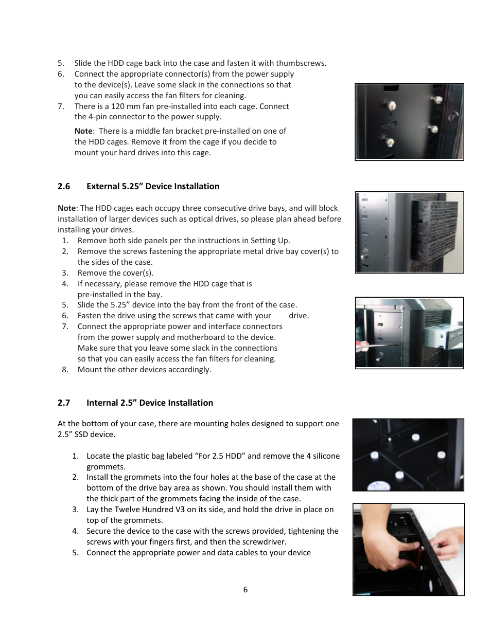 Antec TWELVE HUNDRED V3 User Manual | Page 7 / 14