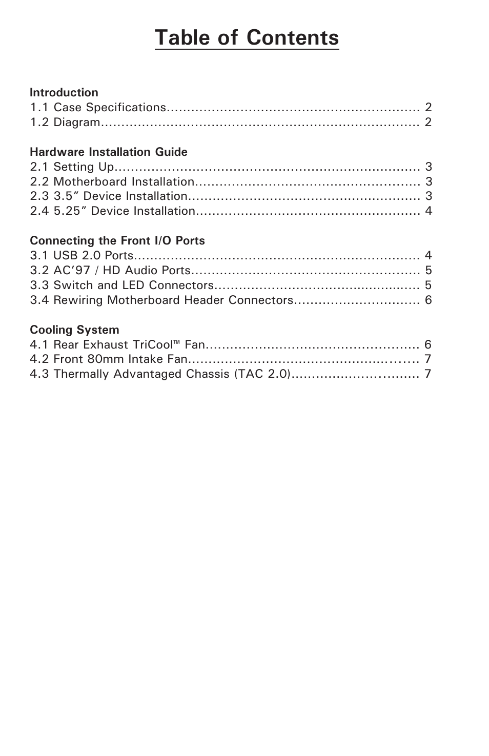 Antec NSK 4000 II User Manual | Page 2 / 10