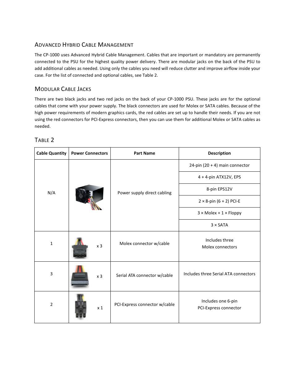 Antec CP-1000 User Manual | Page 4 / 8