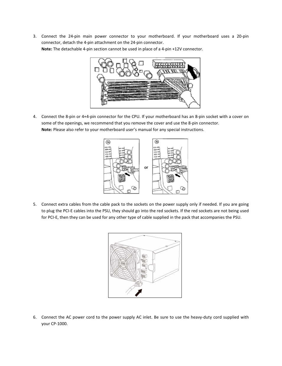 Antec CP-1000 User Manual | Page 6 / 8