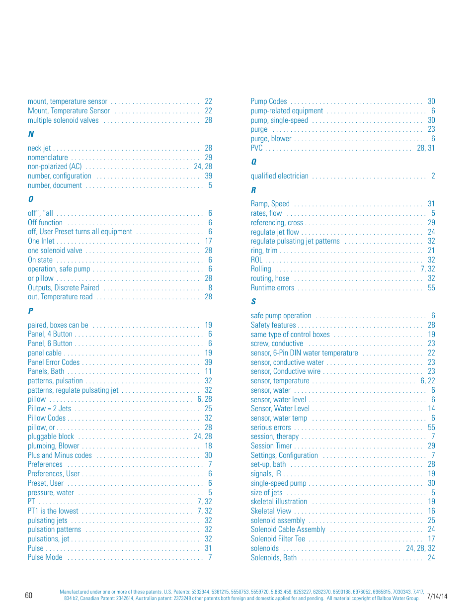 Balboa Water Group Titan Bath Control User Manual | Page 60 / 66