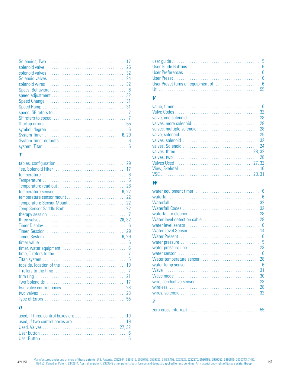Balboa Water Group Titan Bath Control User Manual | Page 61 / 66