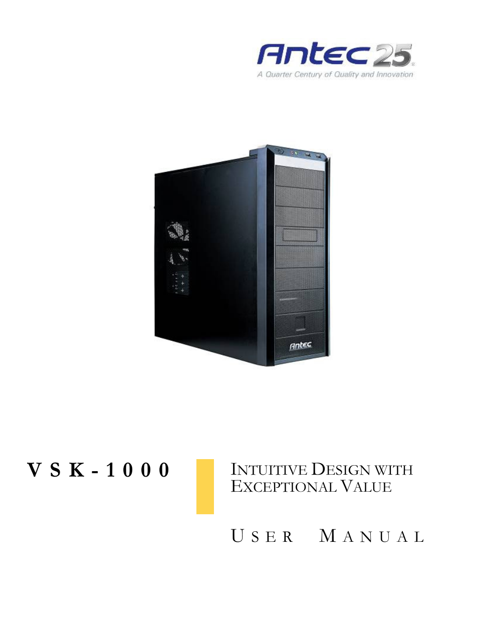 Antec VSK-1000 User Manual | 17 pages