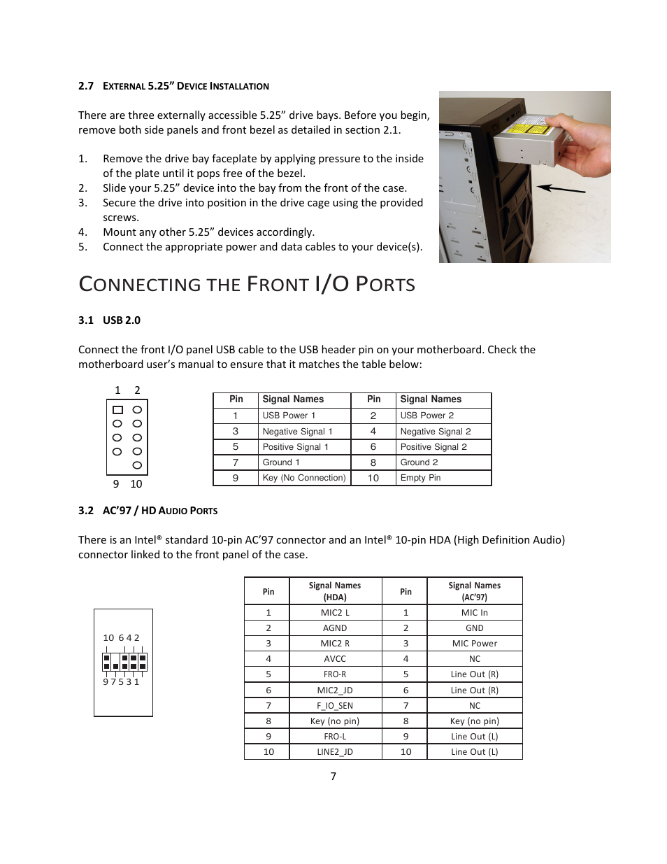 Onnecting the, Ront, Orts | Antec Quiet Computing Two Hundred User Manual | Page 8 / 13