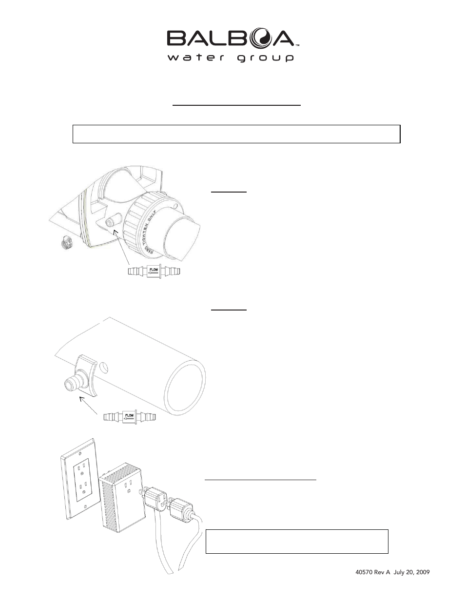 Balboa Water Group Ozone to Jet and Suction User Manual | 3 pages