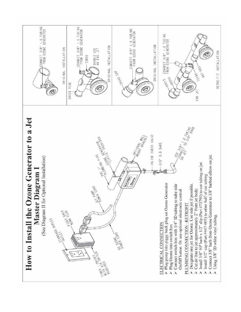 Balboa Water Group Ozone to Jet and Suction User Manual | Page 2 / 3