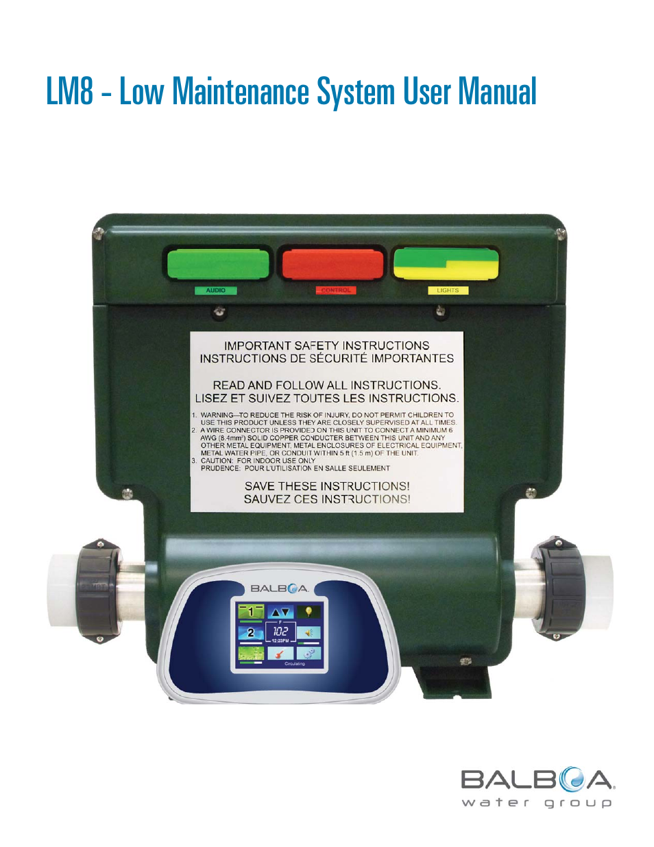 Balboa Water Group LM8 User Manual | 14 pages