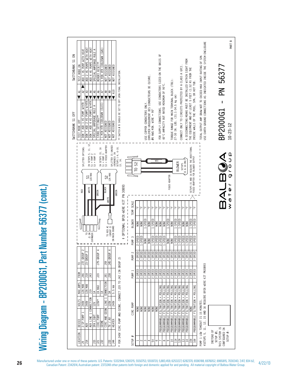 Balboa Water Group BP 60Hz User Manual | Page 26 / 86