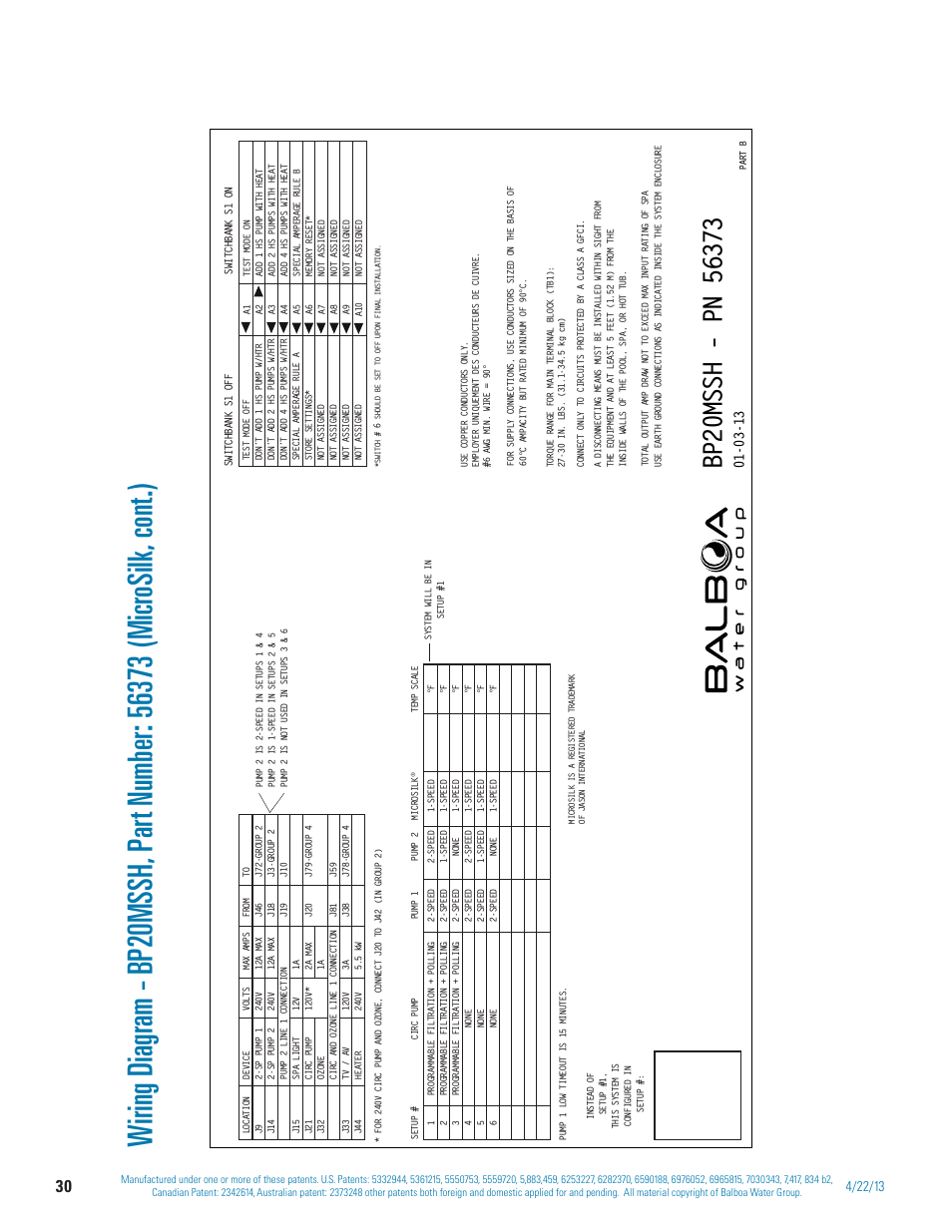 Balboa Water Group BP 60Hz User Manual | Page 30 / 86