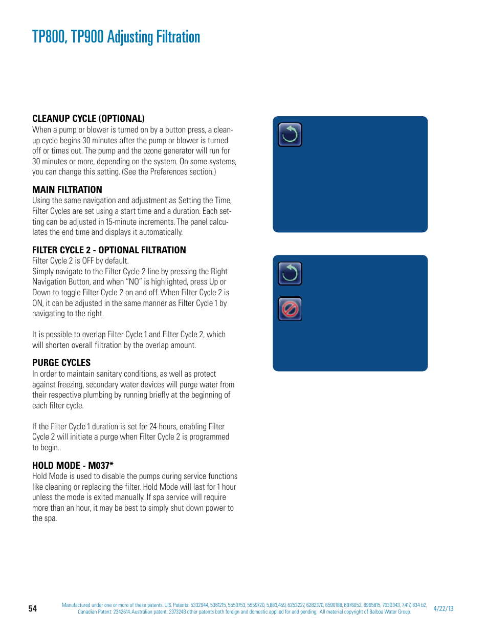 Balboa Water Group BP 60Hz User Manual | Page 54 / 86