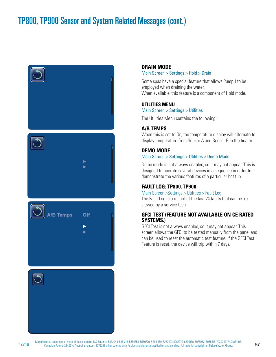 Balboa Water Group BP 60Hz User Manual | Page 57 / 86