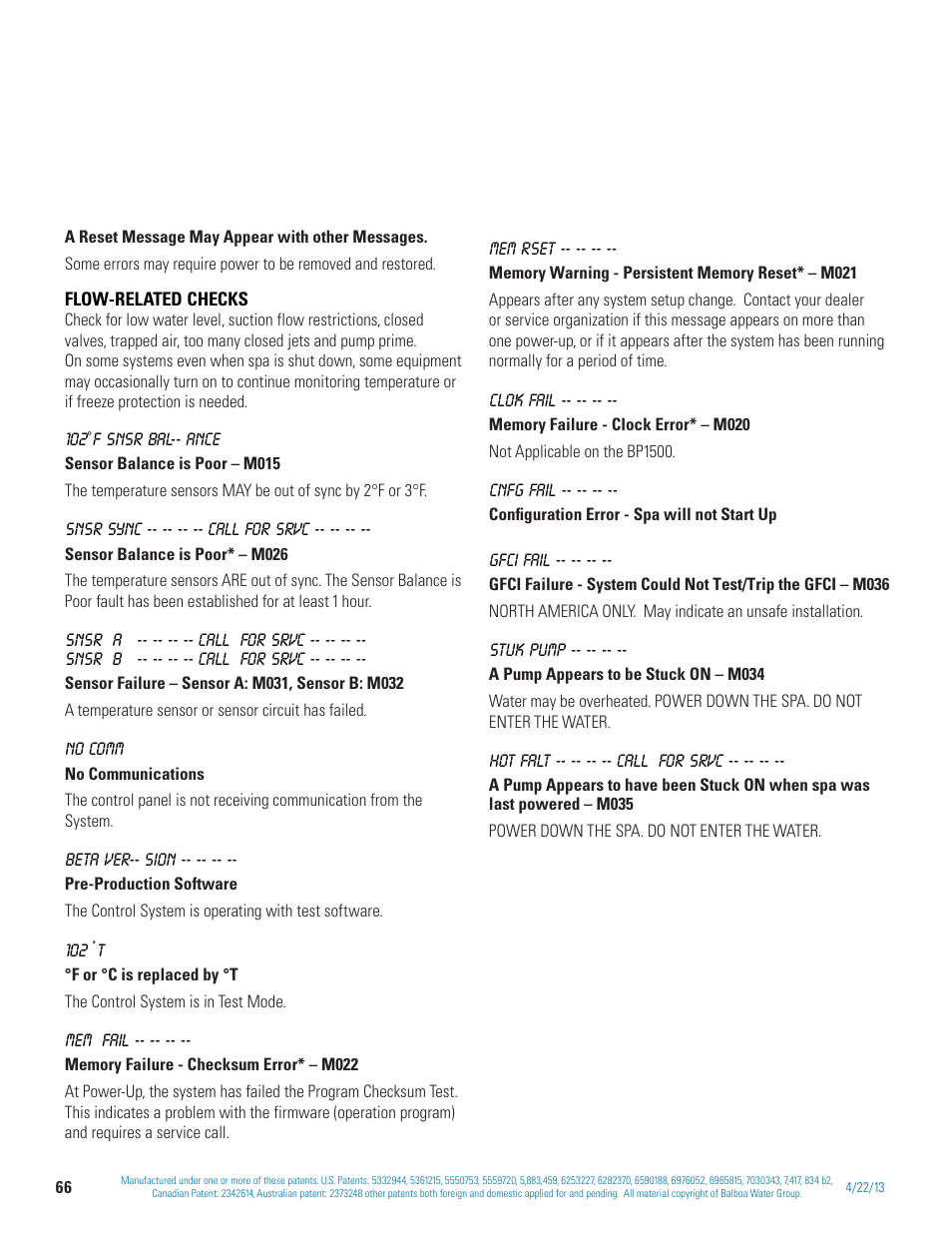 Balboa Water Group BP 60Hz User Manual | Page 66 / 86