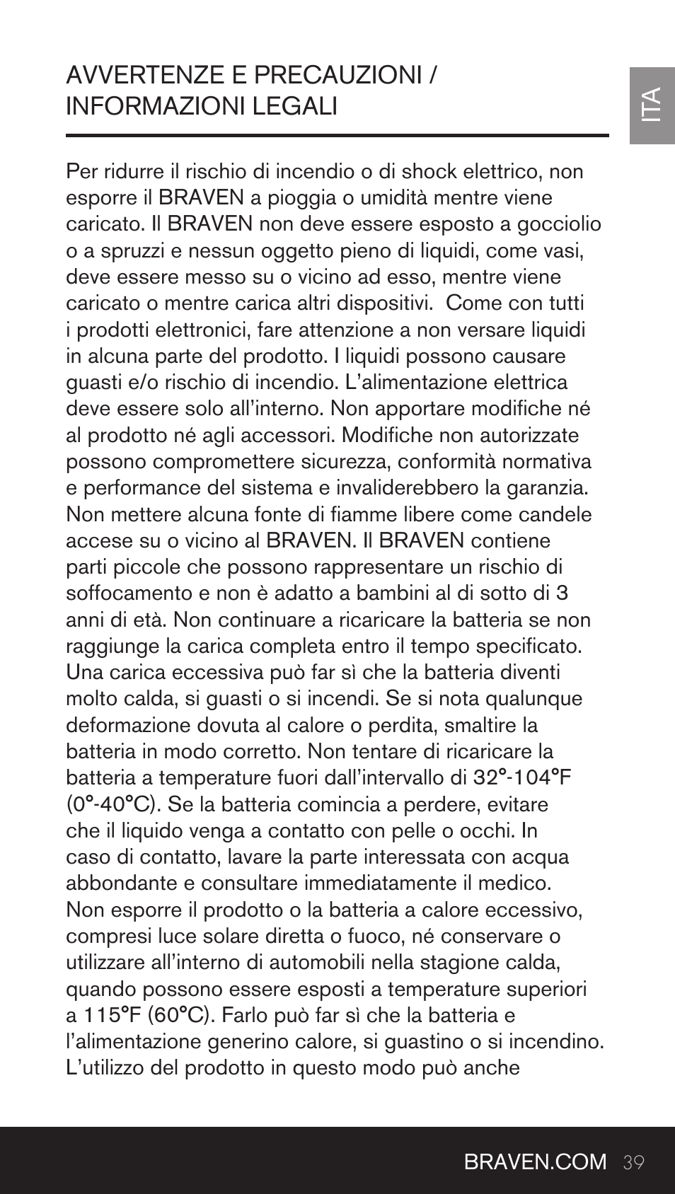 BRAVEN BRV-BANK User Manual | Page 39 / 76