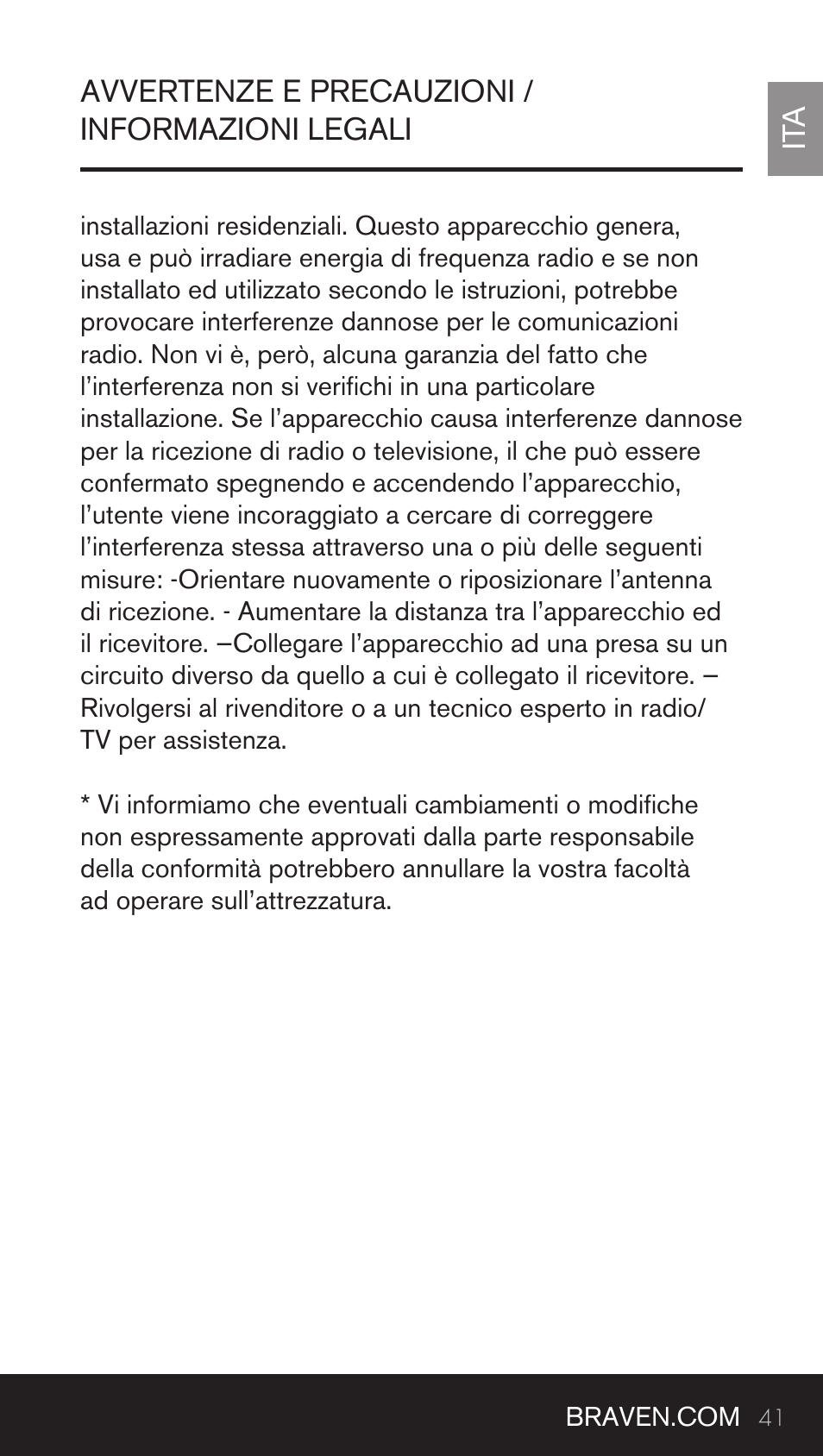 BRAVEN BRV-BANK User Manual | Page 41 / 76