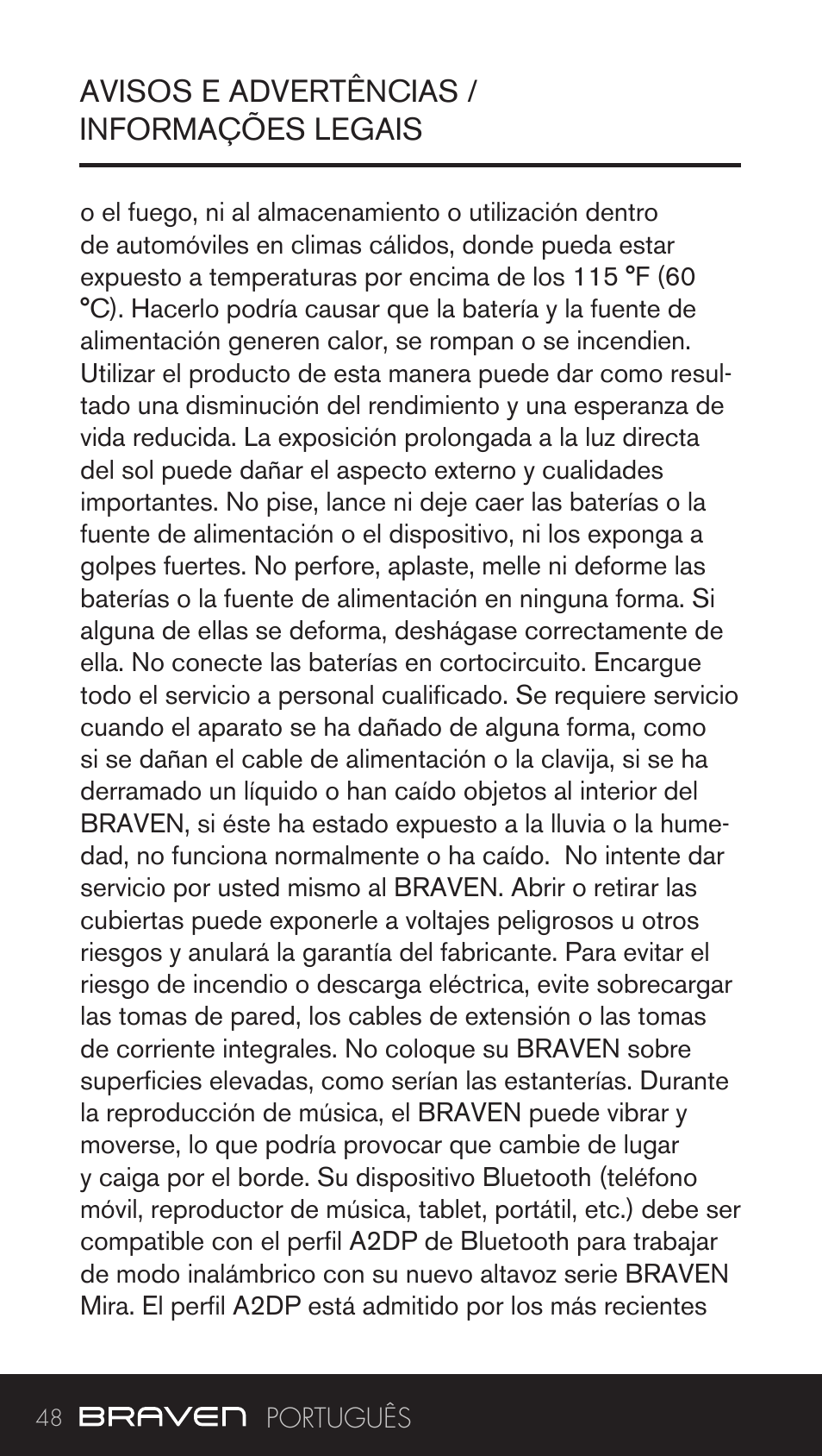 BRAVEN BRV-BANK User Manual | Page 48 / 76