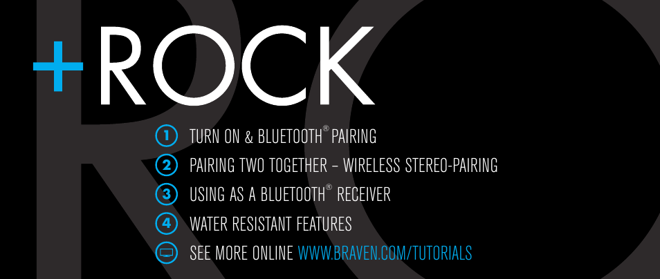 Turn on & bluetooth | BRAVEN 710 User Manual | Page 4 / 48