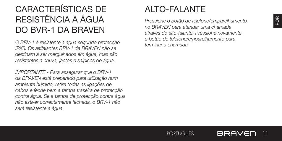BRAVEN BRV-1 User Manual | Page 11 / 56