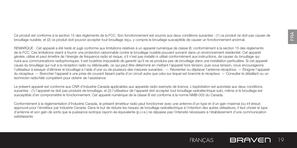 BRAVEN BRV-1 User Manual | Page 19 / 56