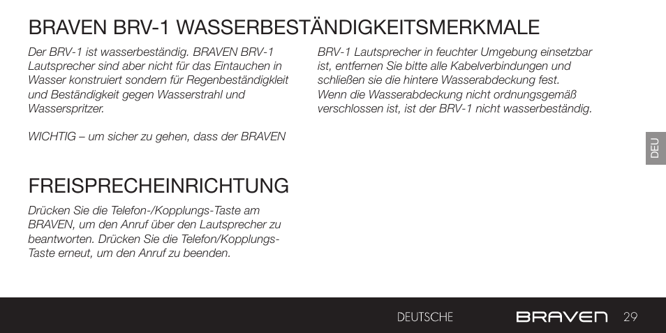 BRAVEN BRV-1 User Manual | Page 29 / 56